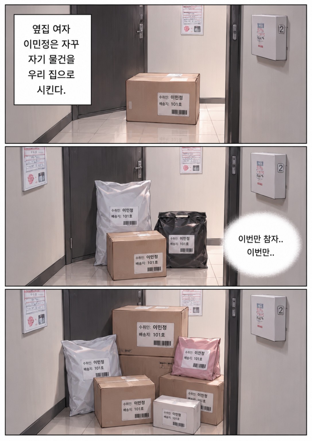 이민정 인트로 웹툰 1번째 컷